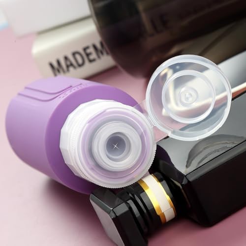 Travel Bottles for Toiletries, Large 6oz Oversize Containers, BPA Free Leak Proof Tubs Refillable Liquid Traveler Accessories with Toiletry Bag for Cometic Shampoo and Lotion Soap (4 Pack)