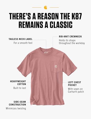 Carhartt Men's Loose Fit Heavyweight Short-Sleeve Pocket T-Shirt (Also Available in Big & Tall)