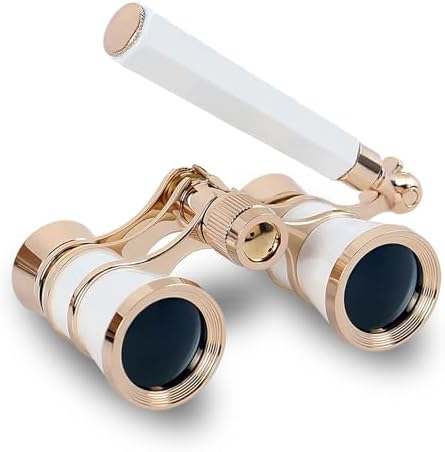 Opera Glasses,3X25 Theater Binoculars with Foldable and Extendable Handle,Mini Binocular Compact Lightweight,Portable Theater Glasses for Adults Kids Women in Musical Concert