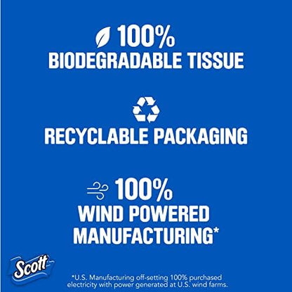 Scott Rapid-Dissolving Toilet Paper, Bath Tissue for RV & Boats , 4ct packs X 12= 48 rolls
