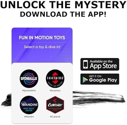 Shashibo Shape Shifting Box - STEM Magnetic Fidget Cube That Transforms Into Over 70 Shapes, Download Fun in Motion Toys Mobile App (Black & White)