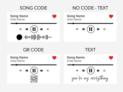 NEXT DAY SHIPPING Song Plaque with Wooden, Acrylic, Led Light Stand - Personalized Music Plaque Photo Gift Personalized Couple Gift ideas Anniversary Celebration Gift