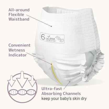 Bambo Nature Hypoallergenic Training Pants, Eco-Labelled Training Pants, Totally Chlorine-Free, Skin Friendly - Size 6 (95 Count)