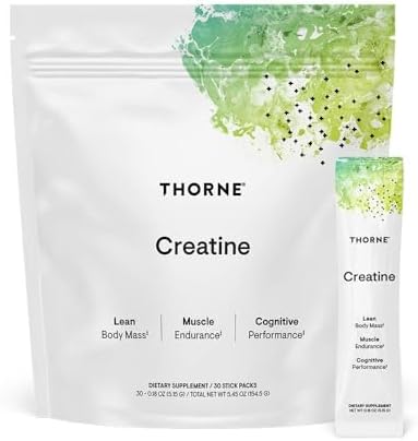 THORNE Creatine - Micronized Creatine Monohydrate Powder - Support for Muscles & Cognitive Function* - for Women & Men - Unflavored - NSF Certified for Sport - 5 g per Serving - 30 Servings