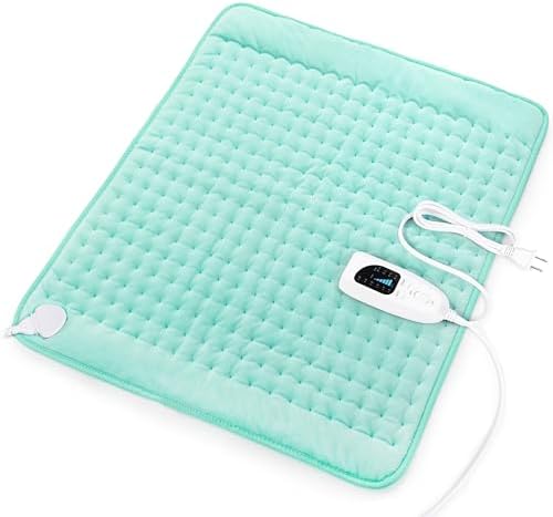 Heating Pad-Electric Heating Pads for Back,Neck,Abdomen,Moist Heated Pad for Shoulder,Knee,Hot Pad for Arms and Legs,Dry&Moist Heat & Auto Shut Off(Light Green, 20''×24'')