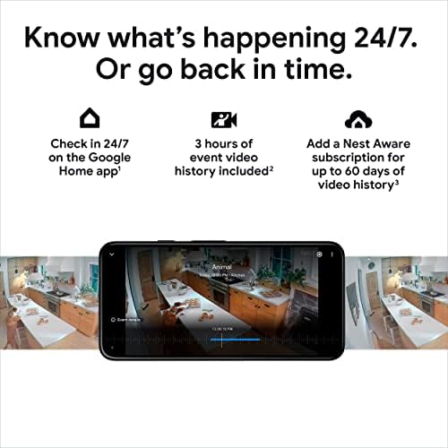Google Nest Cam Outdoor or Indoor, Battery - 2nd Generation - 2 Count (Pack of 1) (Renewed)