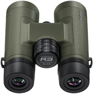 Bushnell R3 Binoculars with Vault Lite Bino Chest Harness, HD Optical System, Fully Multi-Coated Lenses, EXO Barrier, IPX7 Waterproof - Binoculars for Bird Watching and Wildlife Observation