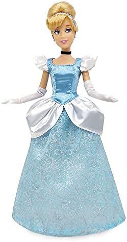 Disney Store Official Disney Princess Classic Doll (Cinderella), 11 Inches, Includes Brush with Molded Details, Fully Posable Toy in Classic Outfit - Disney Princess Toys for Girls