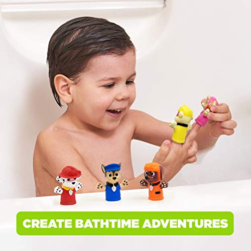 Baby Shark & PAW Patrol 5pc Bath Finger Puppet Sets - Party Favors, Bath Toys, Beach Toys