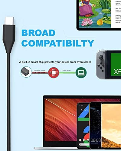 65W 45W USB C Laptop Charger Compatible with Lenovo ThinkPad T14 T15 T16 gen 1 gen 2 X1 Yoga L13 7i C740 Computer AC Power Adapter for ThinkPad T480 T490 P52s Chromebook 2nd Gen Power Cord