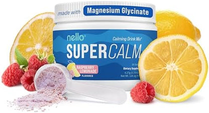 Supercalm Drink Mix - Ashwagandha KSM 66, Magnesium Glycinate, L-Theanine, Vitamin D3 - Ashwagandha Root Extract, Magnesium & L-Theanine Supplement - Focus & Support (30 Servings)