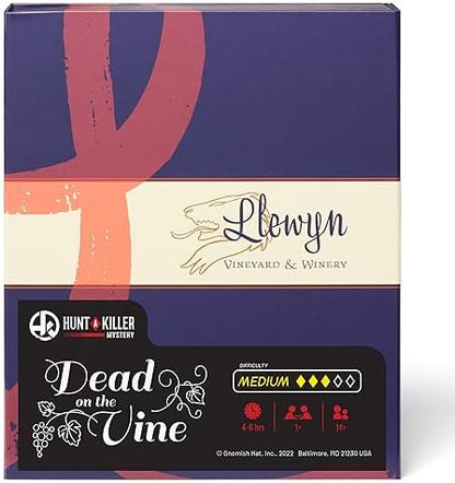 Hunt A Killer: Dead on The Vine, Solve a Murder at a Winery, Interactive Unsolved Mysteries Game, Mystery Box for Game Night, Murder Mysteries Card, Puzzle, and Board Games, for Players Age 14+