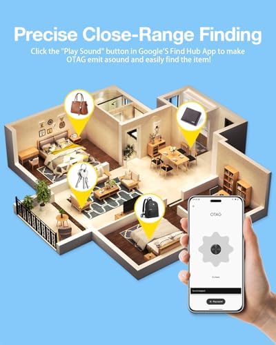 Air Tags for Android,Air Tags-4 Pack Android,Android Tracker Tags,2 Year Battery Life,Google Find Trackers for Google'S Find Hub App,IP65 Waterproof Luggage Tracker Android for Keys,Wallets,Suitcases