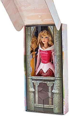 Disney Store Official Disney Princess Classic Doll (Aurora from Sleeping Beauty), 11 Inches, Includes Brush with Molded Details, Fully Posable Toy in Classic Outfit - Disney Princess Toys for Girls