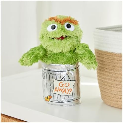 GUND Sesame Street Official Oscar The Grouch Muppet Plush, Premium Plush Toy for Ages 1 & Up, Green/Silver, 10”