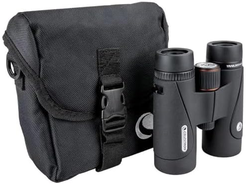 Celestron – TrailSeeker ED 8x42 Binoculars – Compact ED Binocular for Birdwatching and Outdoor Activities – Binocular with ED Objective Lenses – Fully Broadband Multi-Coated Optics – BaK4 Roof Prism.