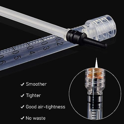 1ml 25G 1inch Syringe with Needle, Sterile Disposable Packaging. (100)