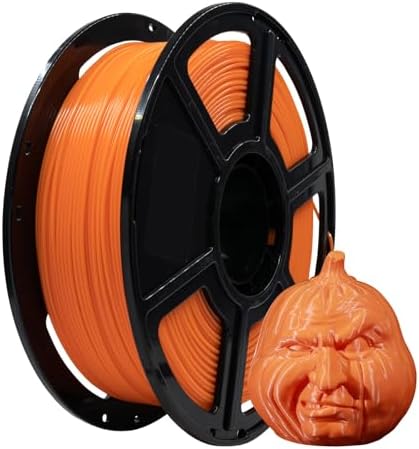 FLASHFORGE PLA Filament 1.75mm, 3D Printer Filament 1kg (2.2lbs) Spool, Dimensional Accuracy +/- 0.02mm, 3D Printing Filament Easy to Use and Fits for Most FDM 3D Printers (Orange)