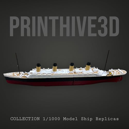 PrintHive3d Split In Half Action Titanic Toy, Break In Half RMS Titanic Toys For Kids,Titanic Toy, Titanic Ship, Colorized Titanic Cake Topper, Historically Accurate BreakableTitanic Boat, Titanic Replica