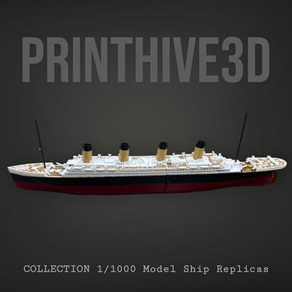 PrintHive3d Split In Half Action Titanic Toy, Break In Half RMS Titanic Toys For Kids,Titanic Toy, Titanic Ship, Colorized Titanic Cake Topper, Historically Accurate BreakableTitanic Boat, Titanic Replica
