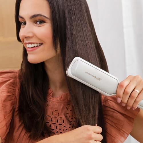 Remington Shine Therapy 2 inch Hair Straightener, Flat Iron Infused with Argan Oil & Keratin, Professional Ceramic Flat Iron for Less Frizz, Shiny & Smooth Hot Styling Tools