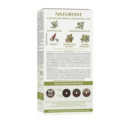 Naturtint 6GM Chocolate Brown Permanent Hair Color (Pack of 6), Ammonia Free, Vegan, Cruelty Free, up to 100% Gray Coverage, Long Lasting Results (Packaging may vary)