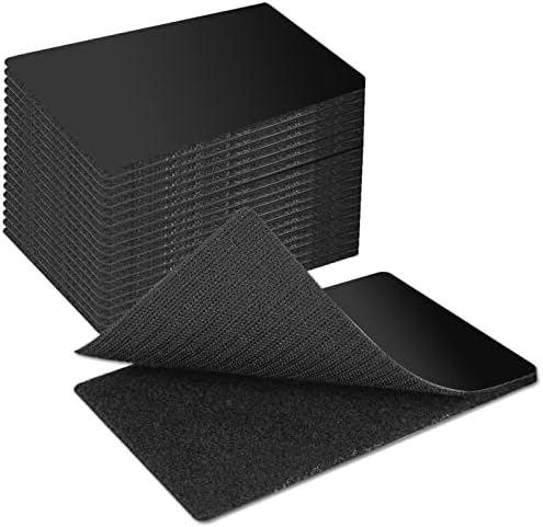 Art3d 16 Sets Hook and Loop Tape Sticky Back, 4"x6" Double-Sided Adhesive Strip, Heavy Duty