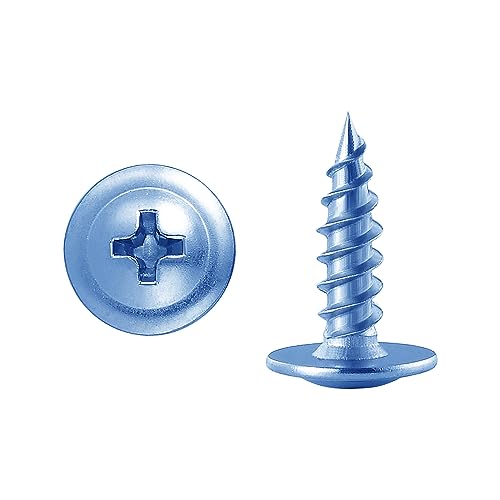 (300 pcs) Wensilon #10×3/4" Phillips Truss Head Wood Screws Galvanized Iron Quick Metal Self Tapping…