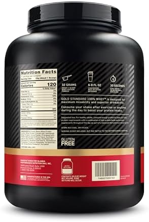 Optimum Nutrition Gold Standard 100% Whey Protein Powder, Extreme Milk Chocolate, 5 Pound (Packaging May Vary)