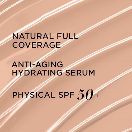 IT Cosmetics CC+ Cream - Full-Coverage Foundation With SPF 50, Color Corrector & Anti-Aging Serum, Formulated With Niacinamide & Hyaluronic Acid, Natural Finish, For All Skin Types, 1.08 fl oz
