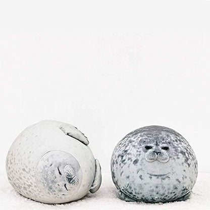 MerryXD Chubby Blob Seal Pillow,Stuffed Cotton Plush Animal Toy Cute Ocean Medium(17.6 in)