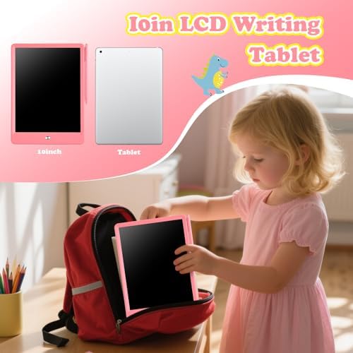 EooCoo Toys for Ages 3-6, Drawing Board 2 Pack, 10 Inch LCD Writing Tablet, Electronic Drawing Tablet, Girl/Boy Birthday Gift, Kids Toys, Drawing Pad Girls Gifts, Kids Travel Essential