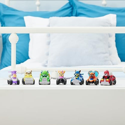 Paw Patrol: The Mighty Movie Toy Vehicle Set- 7 New Cars & Trucks w Exclusive Mayor Humdinger Action Figure-Includes Rubble, Chase, Skye, Zuma, Marshall, Rocky