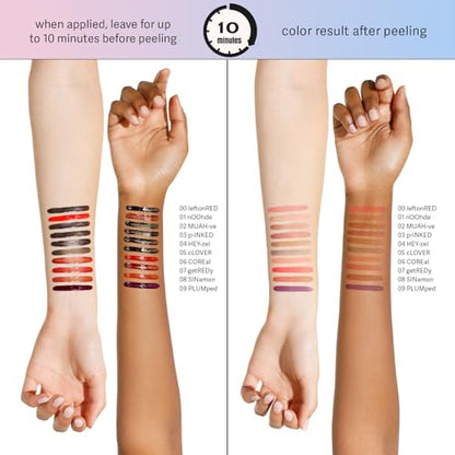 Sacheu Lip Liner STAY-N Peel Off Lip Stain — Long Lasting Matte Lip Tattoo Transfer Proof Lipstain Infused with Hyaluronic Acid & Vitamin E for All Skin Types — Vegan & Cruelty-Free, Core Bundle