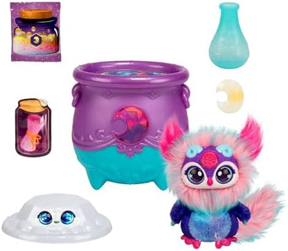 Magic Mixies Magical Gem Surprise Cauldron: Moon. with New Shimmer Eyes! Reveal an Mixie Plushie from The Fizzing Cauldron and Discover 2 Magical Lunar Gem Surprises! Styles May Vary