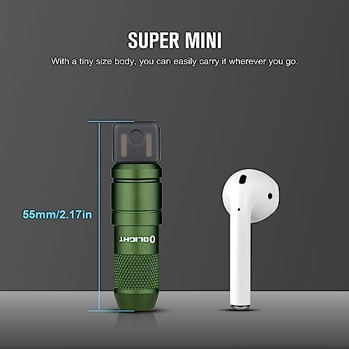 OLIGHT IMINI 2 EDC Rechargeable Keychain Flashlight, 50 Lumens Compact and Portable Mini LED Keyring Lights with Built-in Battery Ideal for Everyday Carry and Emergencies (OD Green)