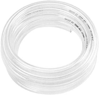 Eastrans 10ft x 1.25" ID Clear Vinyl Tubing, Flexible Hybrid PVC Tubing Hose, Lightweight Plastic Tube UV Chemical Resistant Vinyl Hose, BPA Free and Non Toxic