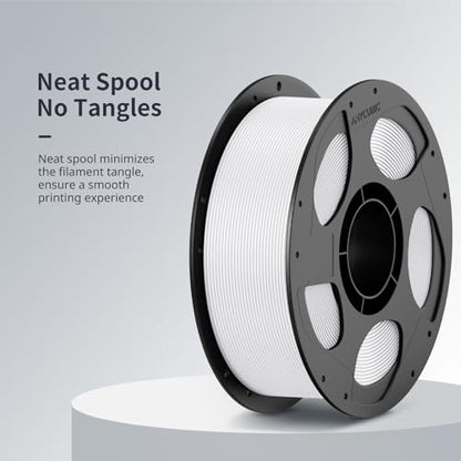 ANYCUBIC 3D Printer Filament PLA Bundle, PLA Filament 1.75mm Dimensional Accuracy +/- 0.02mm, 1KG Reusable Spool, Black+White+Blue+Red, 4KG in Total