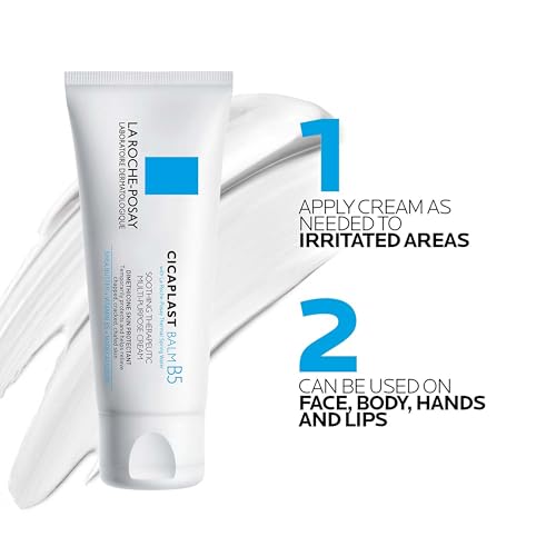 La Roche-Posay Cicaplast Balm B5, Healing Ointment and Soothing Therapeutic Multi Purpose Cream for Dry & Irritated Skin, Body and Hand Balm, Baby Safe, Fragrance Free