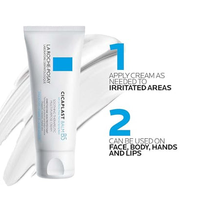 La Roche-Posay Cicaplast Balm B5, Healing Ointment and Soothing Therapeutic Multi Purpose Cream for Dry & Irritated Skin, Body and Hand Balm, Baby Safe, Fragrance Free