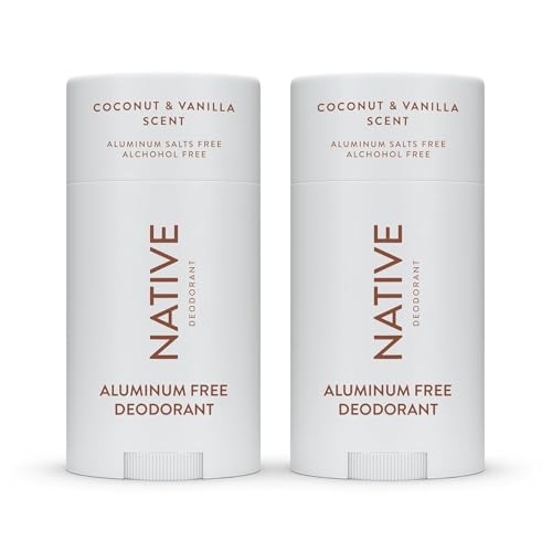 Native Deodorant Contains Naturally Derived Ingredients, 72 Hour Odor Control | Deodorant for Women and Men, Aluminum Free with Baking Soda, Coconut Oil and Shea Butter | Coconut & Vanilla, 2-Pack
