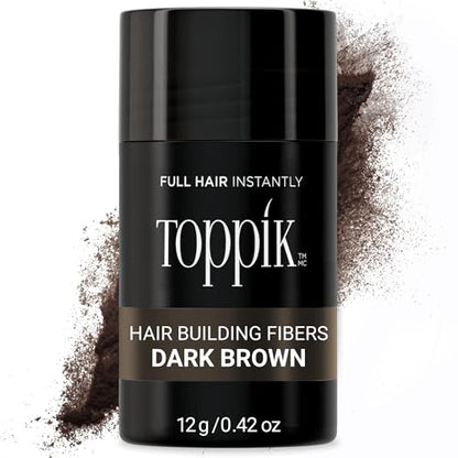 Toppik Hair Building Fibers, Fill In Fine or Thinning Hair Instantly Thicker, Fuller Looking Hair 9 Shades,4 size options