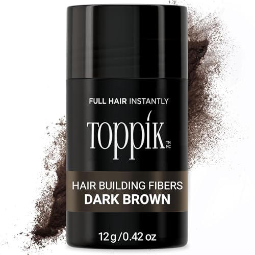 Toppik Hair Building Fibers, Fill In Fine or Thinning Hair Instantly Thicker, Fuller Looking Hair 9 Shades,4 size options