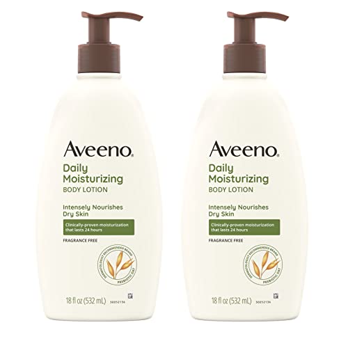 Aveeno Active Naturals Daily Moisturizing Lotion, 18-Ounce Pump (Pack of 2)
