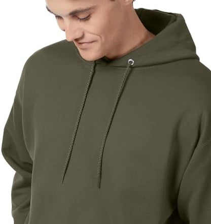 Hanes EcoSmart Hoodie, Midweight Fleece, Pullover Hooded Sweatshirt for Men
