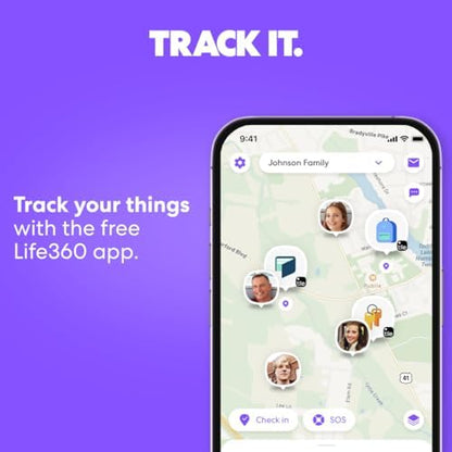 Tile by Life360 Slim - Wallet Finder, Bluetooth Tracker and Item Locator for Luggage Tags, Passports and More. Both iOS and Android Compatible. Phone Finder. 1-Pack (Black)