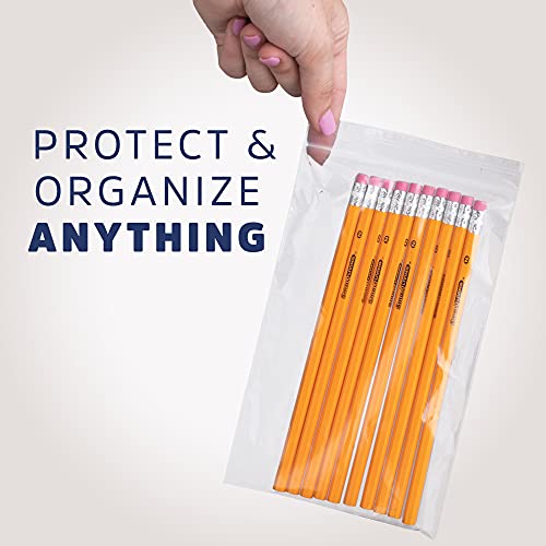 5 x 8 inches, 2Mil Clear Reclosable ZIP Bags, case of 1,000 GPI Brand