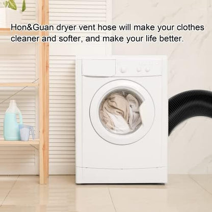 Dryer Vent Hose, 4'' Insulated Flexible Duct 16FT with 2 Duct Clamps, Heavy-Duty Three Layer Protection for HVAC Ventilation, Duct Fan Systems