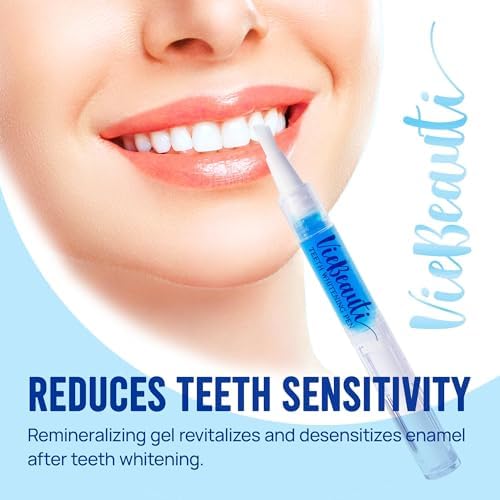 Teeth Whitening Pen Gel Kit: 35% Carbamide Peroxide Gel for Stain Removal - No Sensitivity with Remineralizing Pen for a Brighter Whiter Smile Mint