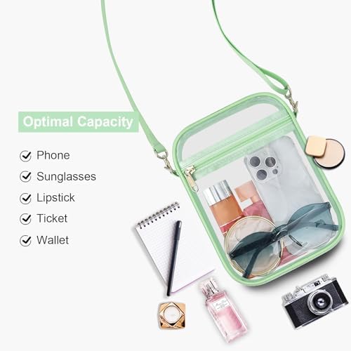 USPECLARE Clear Purse Stadium Approved CrossBody Bag for Men and Women